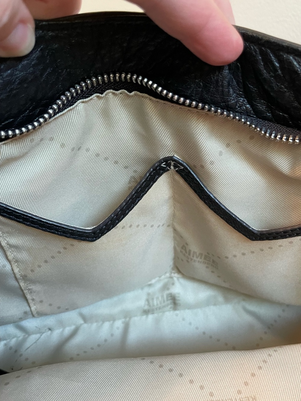 Aimee Kestenberg Black Genuine Leather Road Trip Satchel Bag Purse - Picture 10 of 16